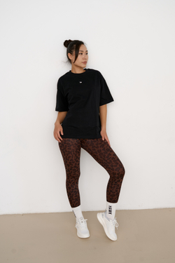 ЛЕГГИНСЫ WARM PRINT (коричневый)