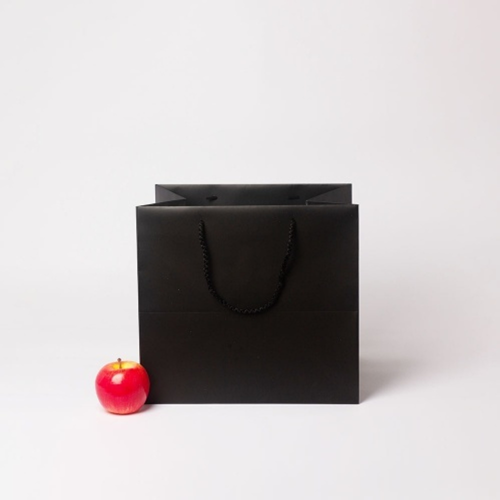 Пакет 33x30x28, черный, меловка