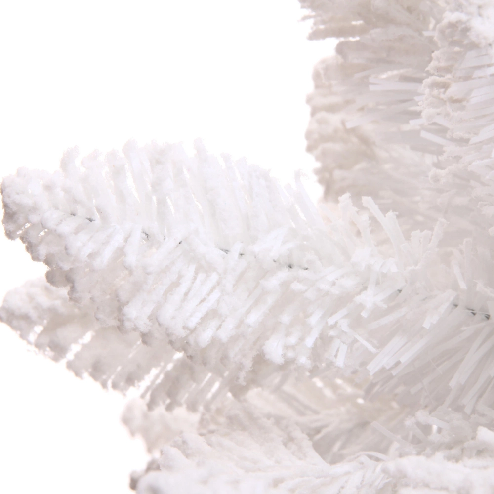 Ёлка «Звон вьюги» 180 см, ПВХ (786 веток), белый иней, Белый