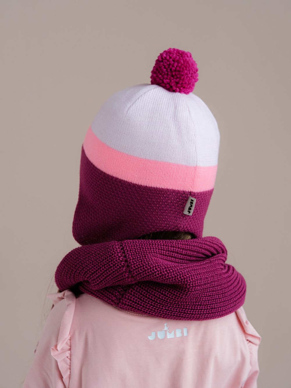 Шапка зимняя вязаная (Ягодный джем) КОДИ