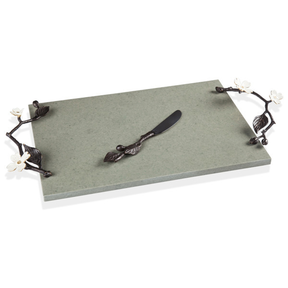 Доска для сыра с ножом 50см Michael Aram Цветок кизила