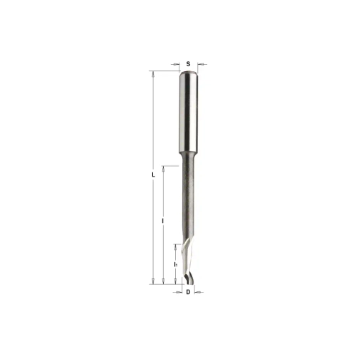 Фреза спиральная по алюминию HSS+Co Z1 S=8 D=8x14/68x100 RH CMT 189.080.51