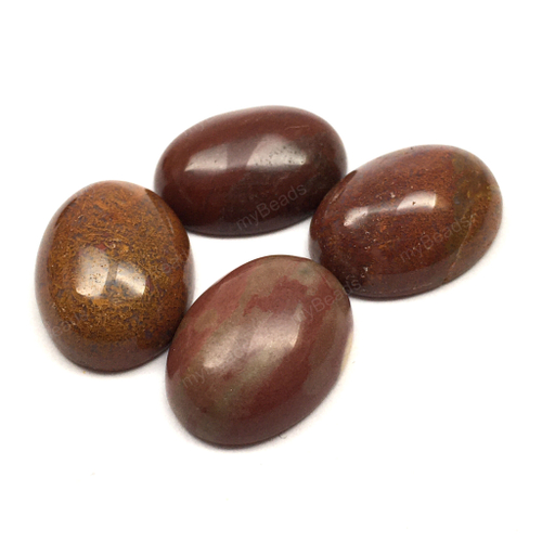 Яшма бордовая, кабошон 16х12 мм