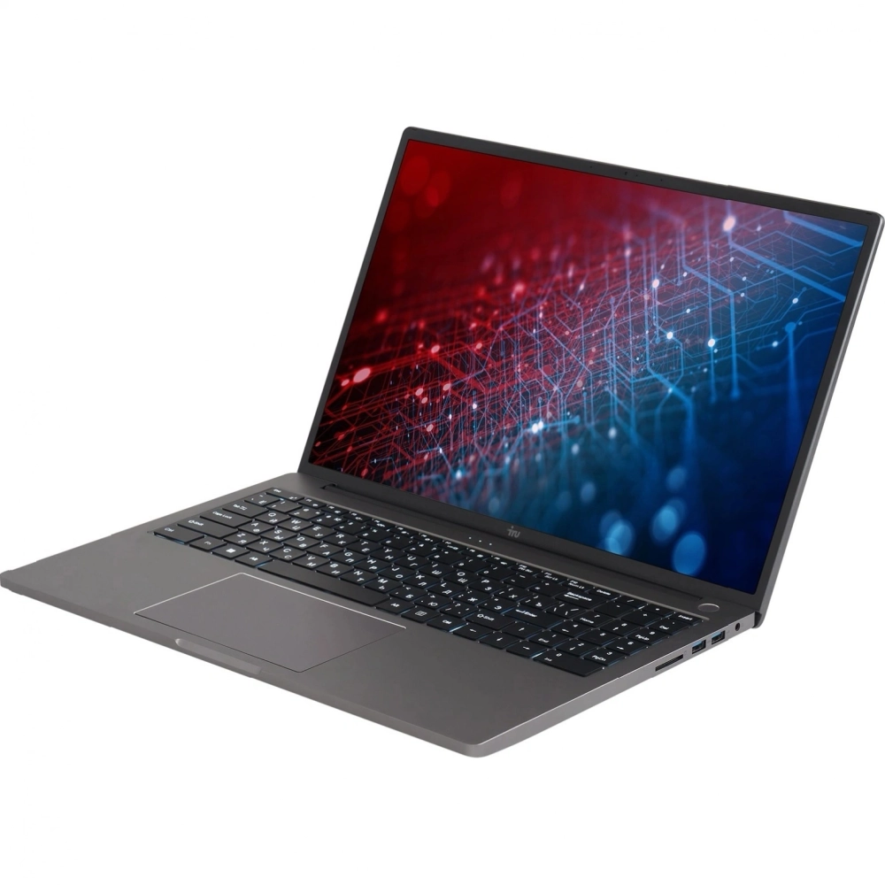 Ноутбук IRU Strato 16ALMR Core i7 12650H 32Gb SSD512Gb Intel UHD Graphics 16" IPS FHD (1920x1200) Windows 11 Pro grey WiFi BT Cam 5400mAh (2164683)