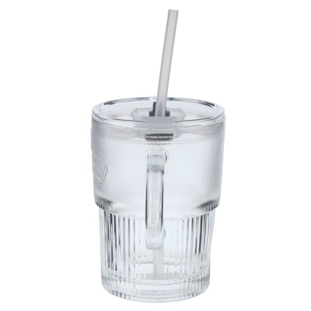 GAEM Кружка с трубочкой, 400 мл, L12 W7,5 H12 см, 4в.