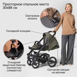 Детская коляска Mutsy Nio 2 в 1 Sea green