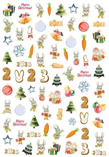 Слайдер-дизайн Crazy Shine Nails mini: Год кролика