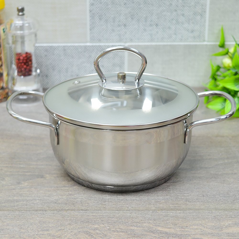 Кастрюля 1,6л нерж индукция "Premium mini pot"