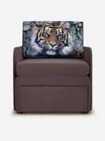 Кресло-кровать "Миник" с подлокотниками Dream Chocolate купон Тигр