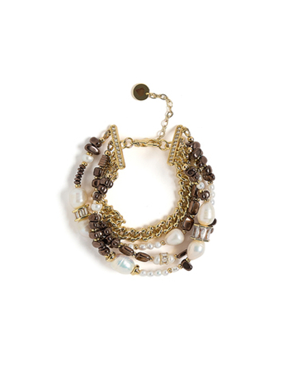 Браслет "Hematitte Pearl Marriot" Gold