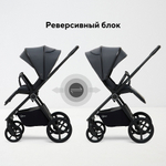 Детская коляска Rant Teo Soft 3 в 1 с автокреслом Cruise Black Graphite