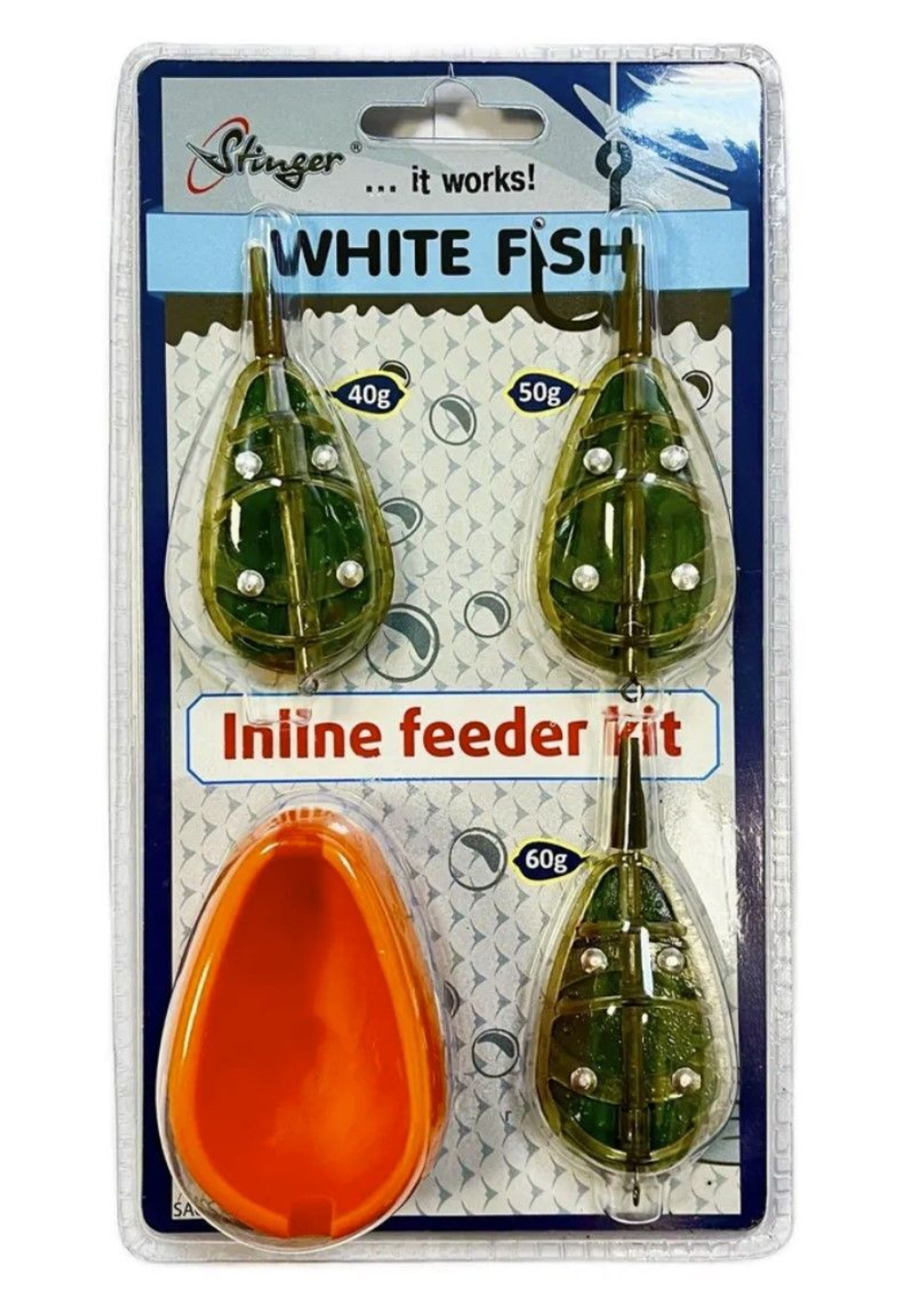 Набор фидерных кормушек для рыбалки по 40, 50, 60 грамм