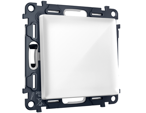 MA101010 Комплект механизма 1-кл выключателя ALFA Белый глянец QUANT (AP1010, VM101)