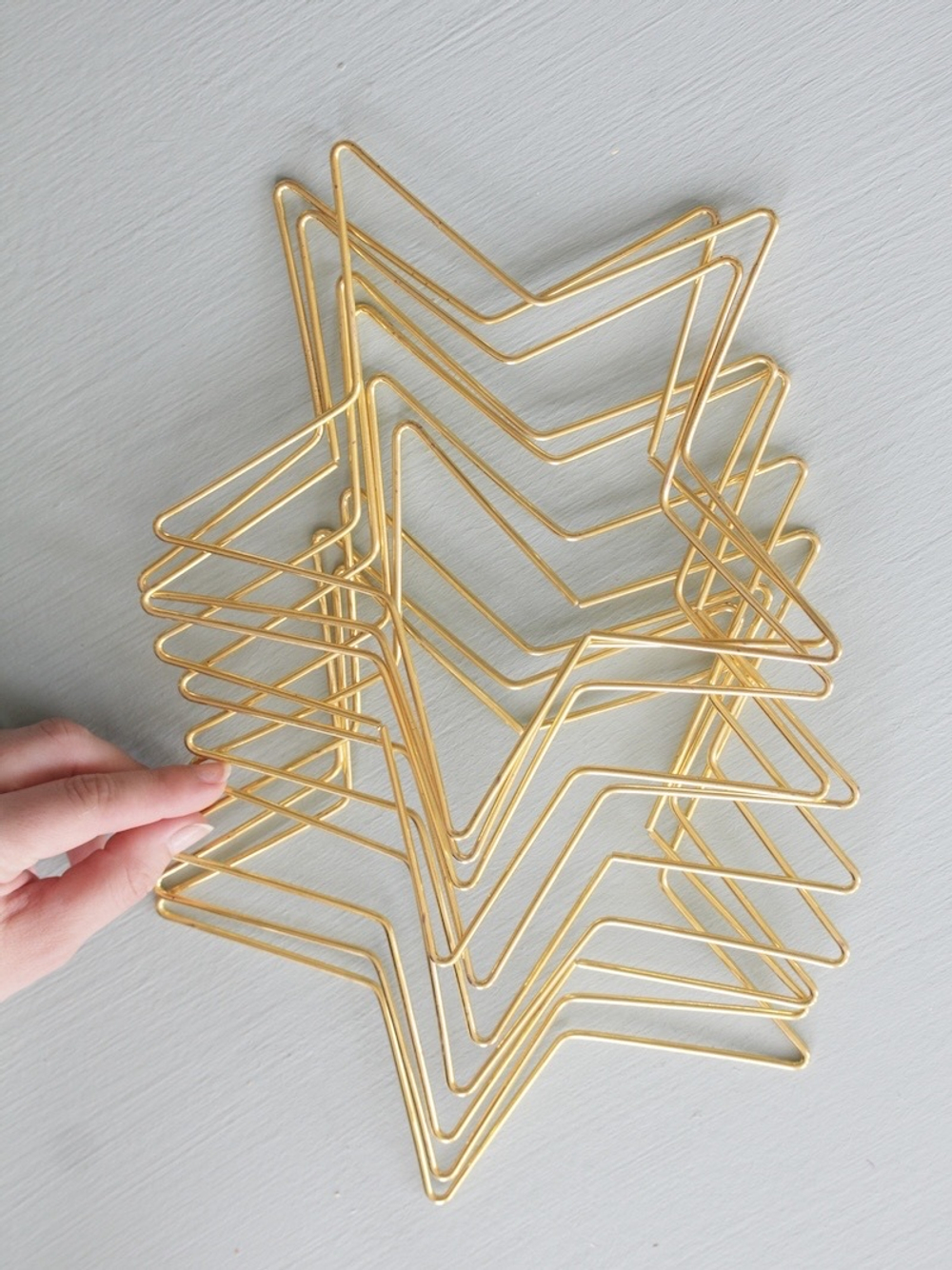 Набор основ для макраме или ловьцов снов "Звезда 20 см", 10 шт.