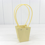 Пакет подарочный 12,5х12х8 Ваза для цветов (Желтый)