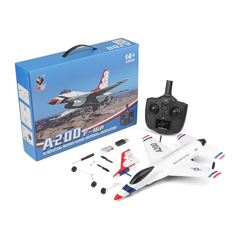 Радиоуправляемый самолет XK F-16B RTF 2.4G - XK-A200