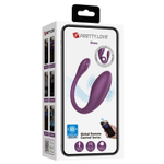 Фиолетовое виброяйцо Dora с управлением через приложение (Цвет: фиолетовый)