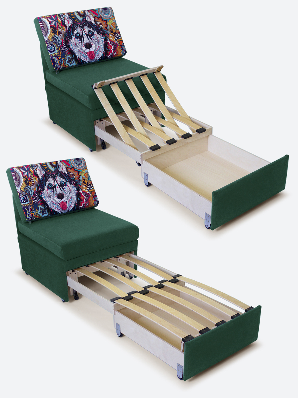 Кресло-кровать "Миник", купон Хаски