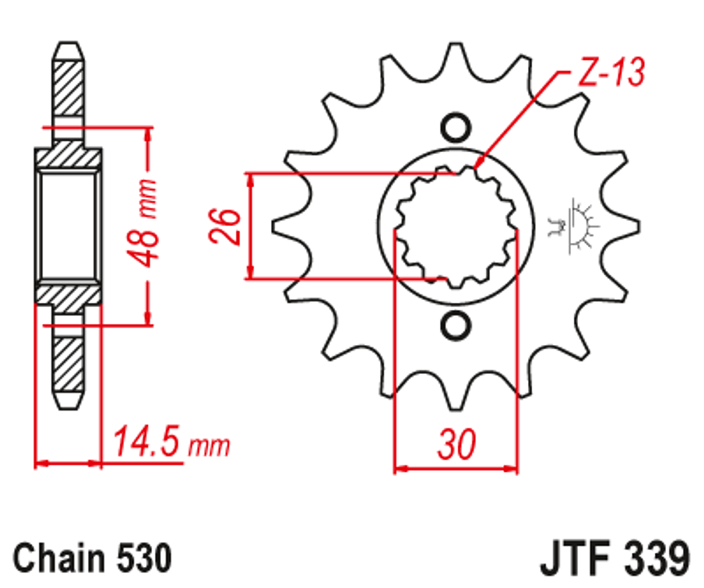 Звезда ведущая JTF339.18 JT