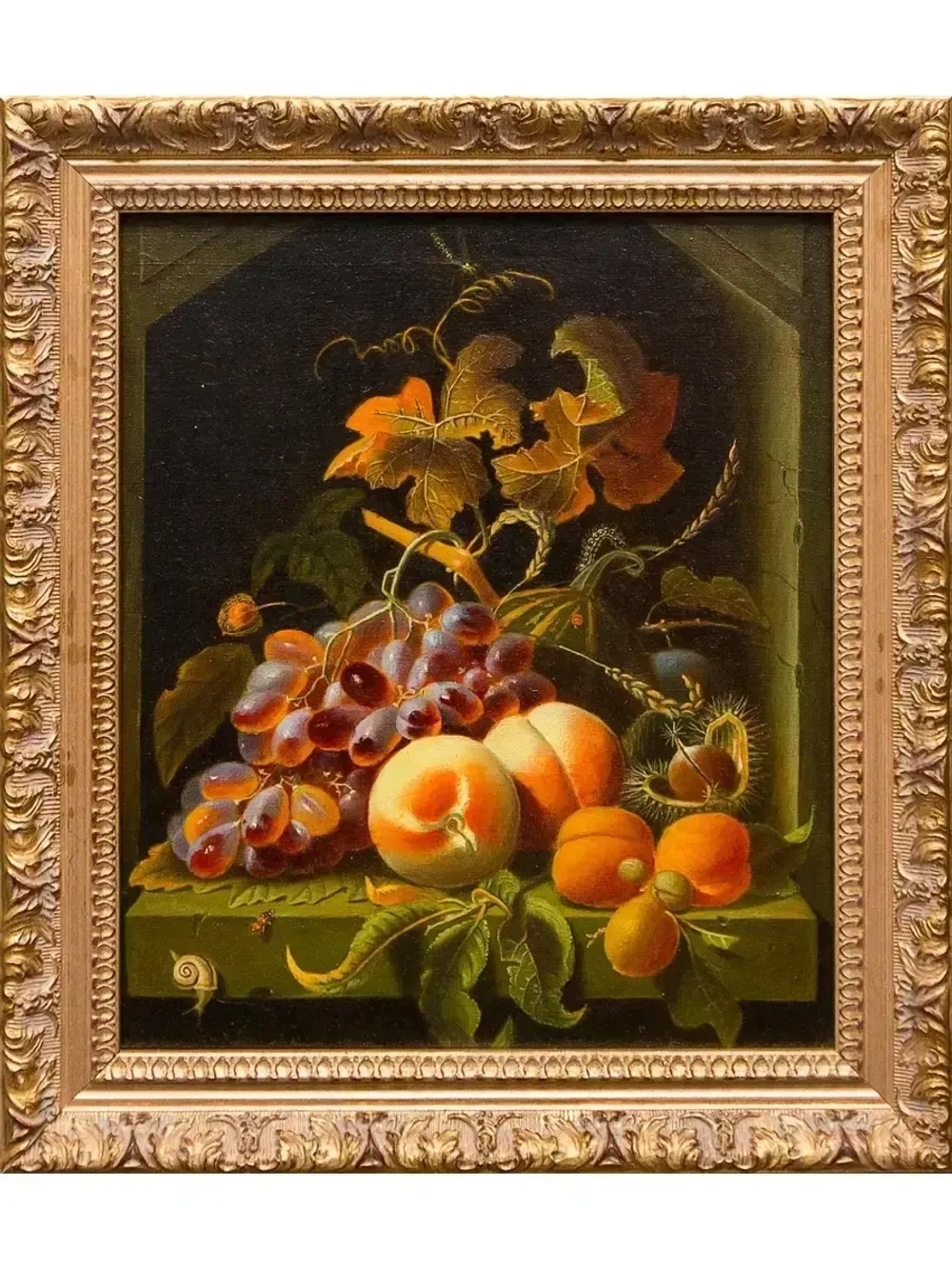 Картина маслом Копия Mignon Abraham. Виноград, персики и абрикосы Леснов