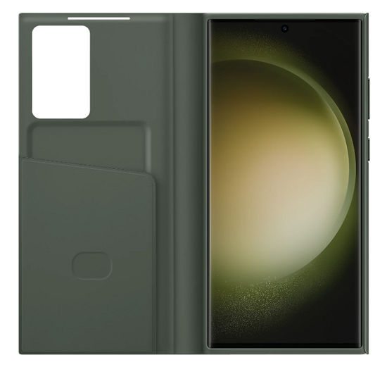 Чехол-книжка Samsung Galaxy S23 Ultra Smart View Wallet Case зеленый