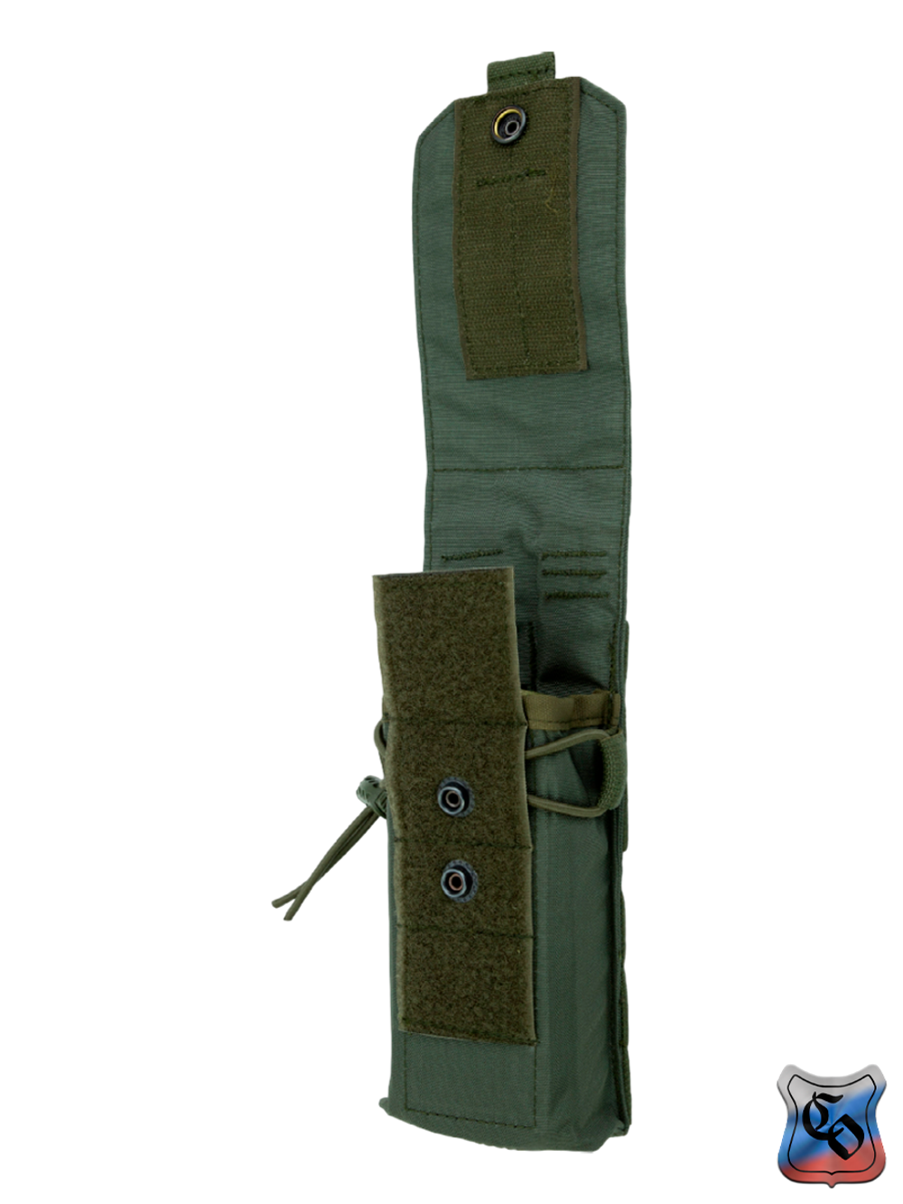Подсумок SSO 1АК103 MOLLE с кнопками, липучкой и утяжкой. Олива