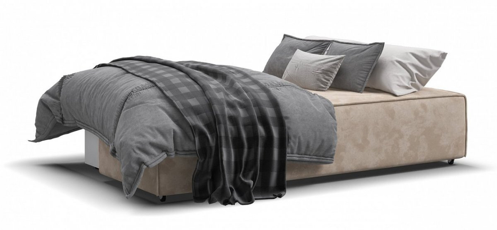 Диван Норд мини Велюр Алькантара пепел (последний экземпляр)