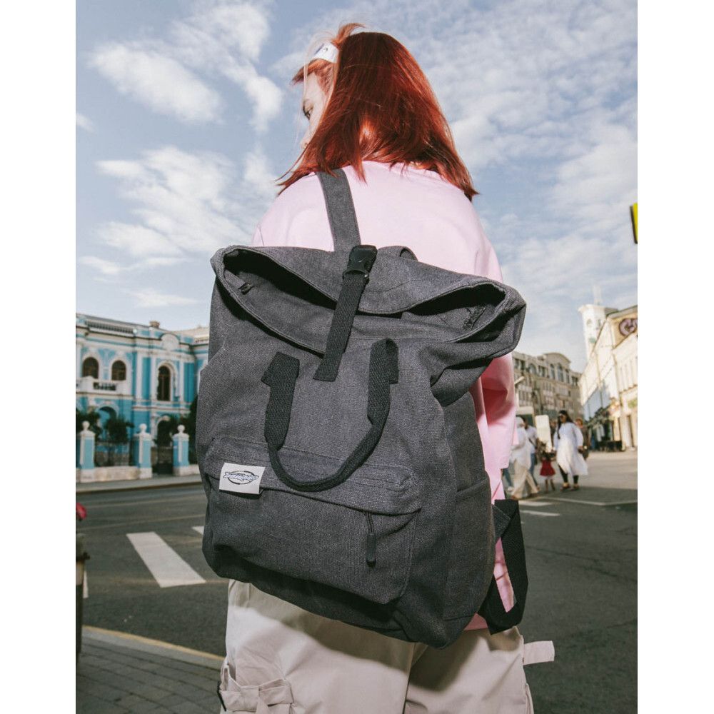 Рюкзак SoWhat? Хлопковый светло-серый