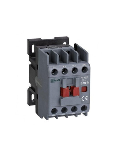 Контактор КМ-102 3п 12А кат. 230В AC 1НО AC-3 AC-4 DEKraft 22002DEK