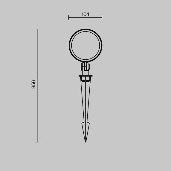 Ландшафтный светильник Maytoni Outdoor O495FL-L25B3K