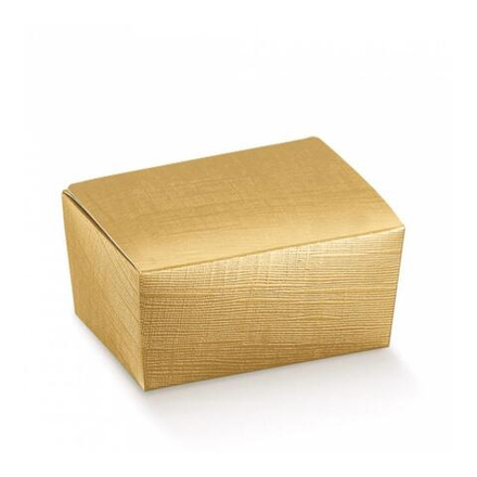 Коробка для кондитерских изделий, 125 г, золотая, 10,3*6,7*4,5 см, картон, 100 шт/уп, Ga