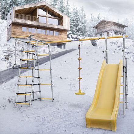 Детский спортивный комплекс для дачи ROMANA Богатырь MAX Плюс-2 (с качелью Диск)