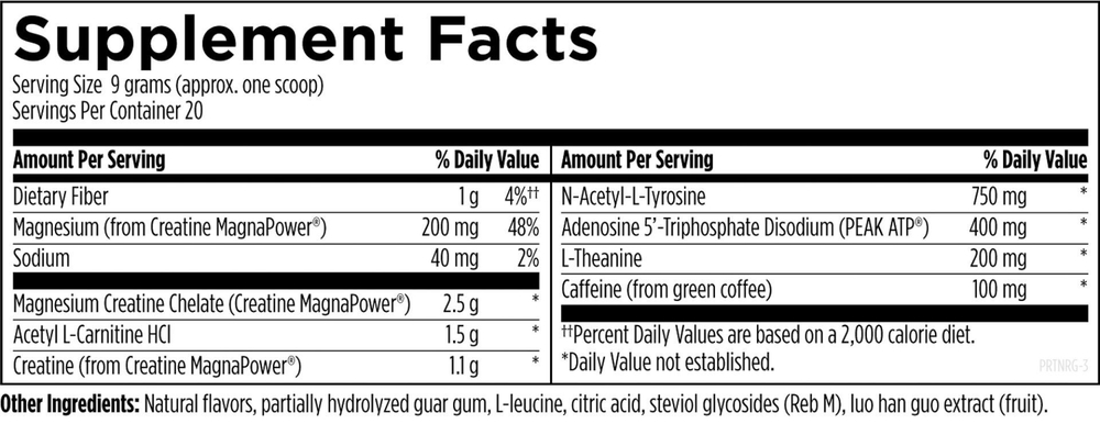 Designs For Health - PreTrain NRG™ - 180 gr