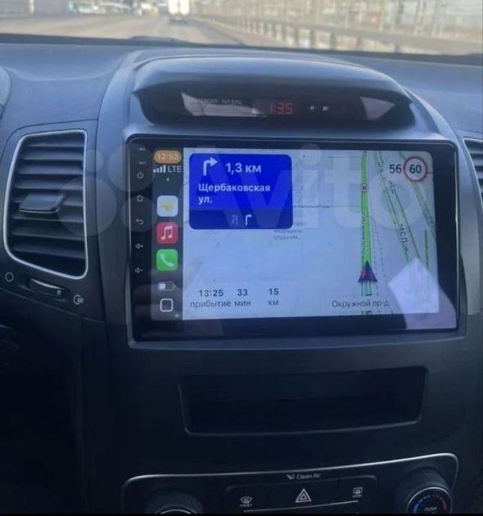 Магнитола для KIA Sorento 2 XM 2012-2016 (климат на ШГУ, рамка большая) - FarCar S500-TS10 монитор 9.5" QLED на Android 14, Быстрая, CarPlay, 4G SIM-слот