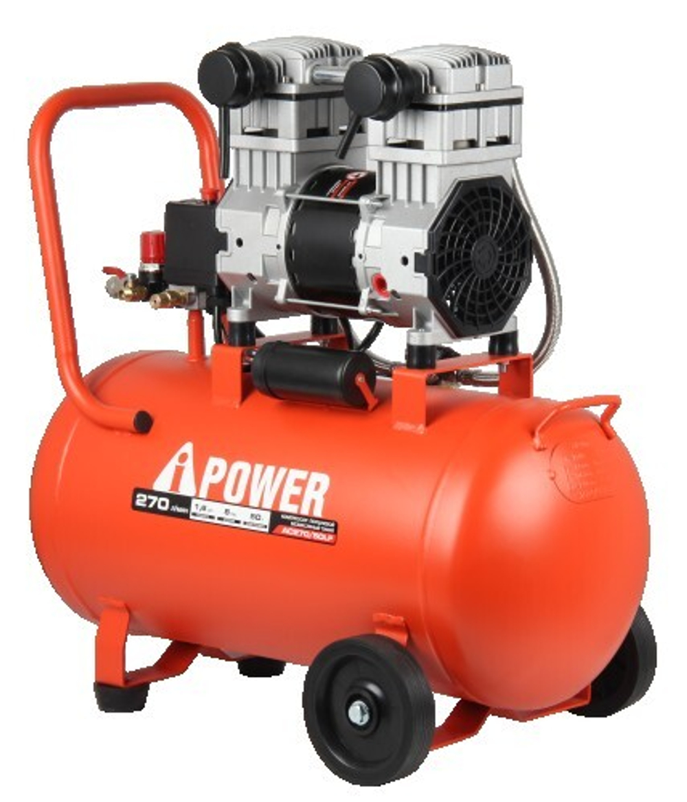 Компрессор поршневой безмасляный A-iPOWER AC270/50LF 50205