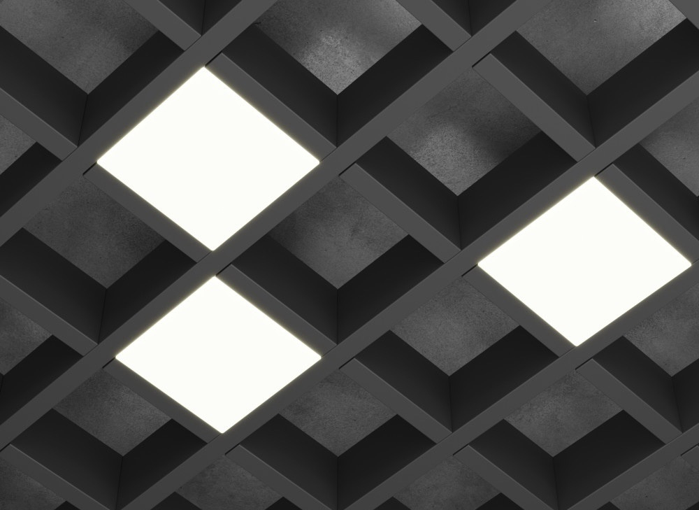 Светильник LED FTP Грильято Домино х3 75х75 (60х60) 20Вт 3000К IP20 1980лм с равномерной подсветкой DIOLUM