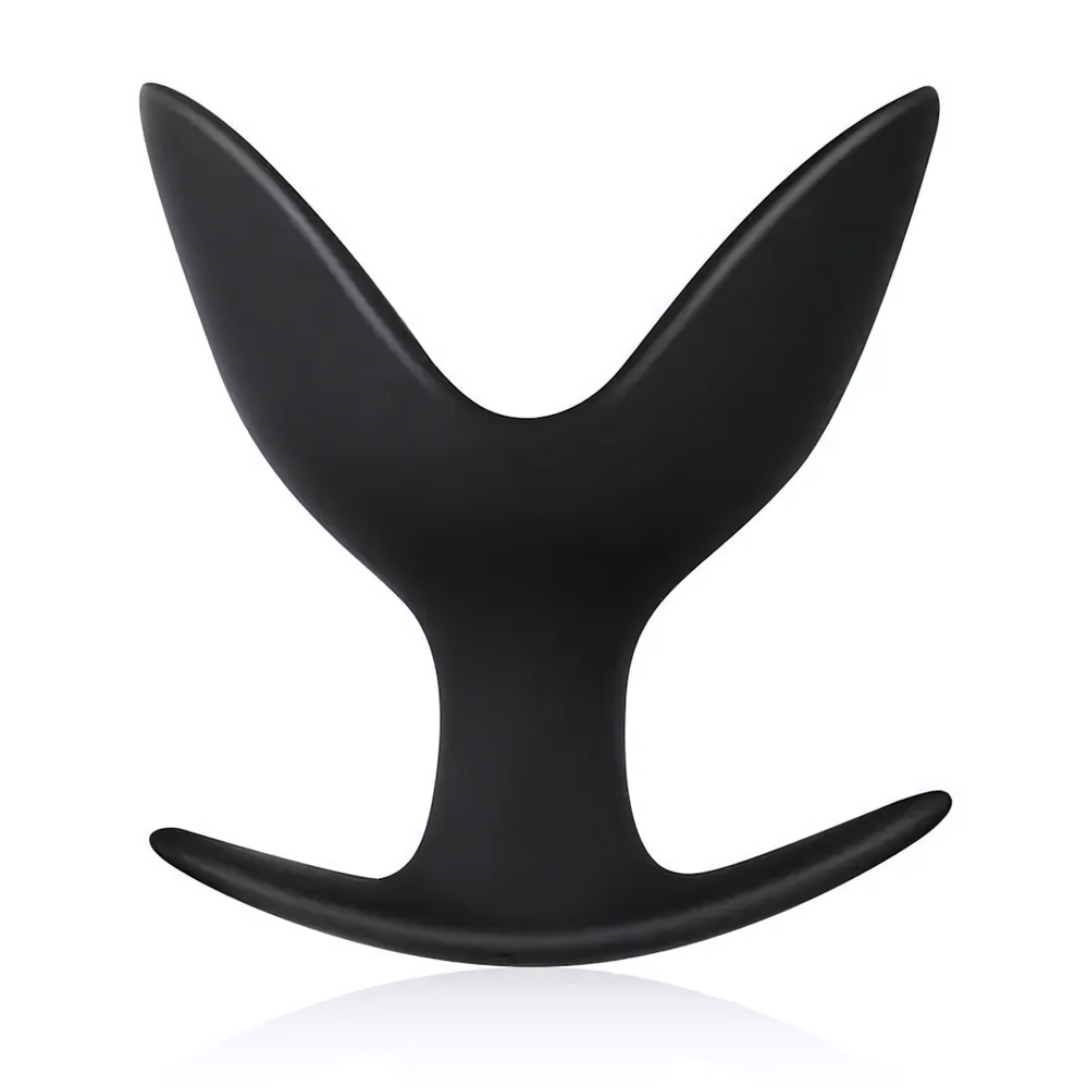 Анальный эспандер Medium силикон черный 11,5 см