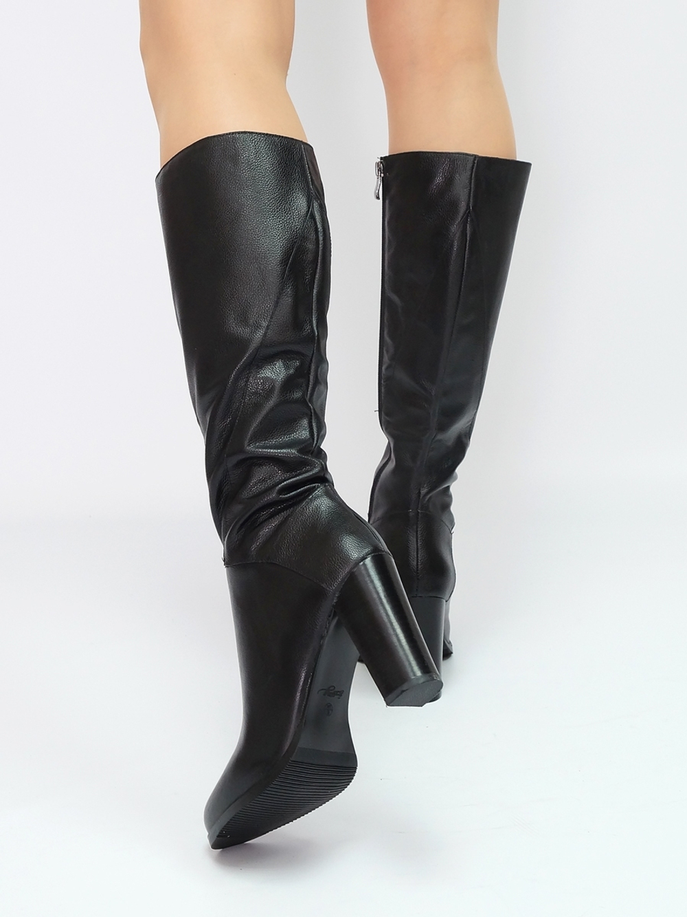 Сапоги женские демисезонные натуральная кожа