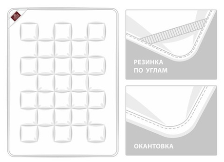 Наматрасник тонкий 140х200 German Grass Mattress Cover Bio Grass Cottonwash Grass