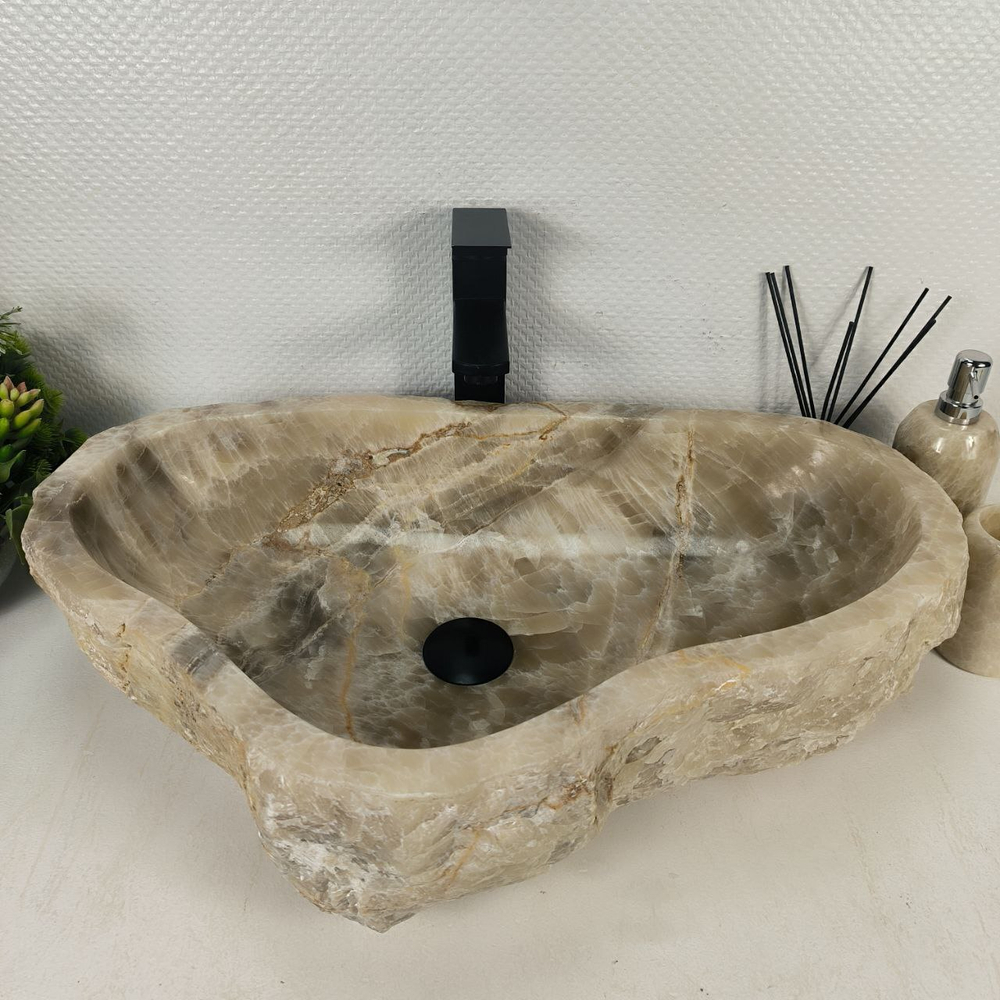 Раковина из оникса Erozy Grey EO-64776 63*40*16 0158