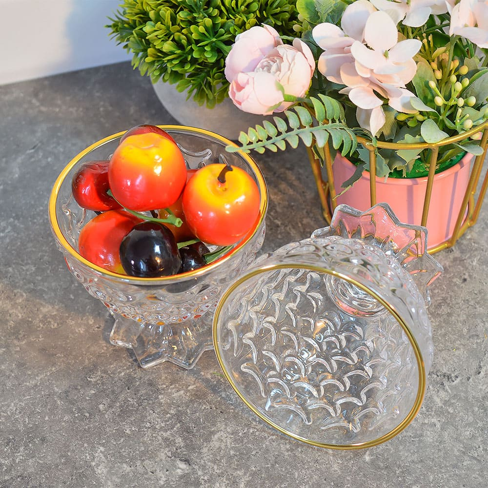 Набор креманок 2шт 240мл "Золотой край", 8003/00