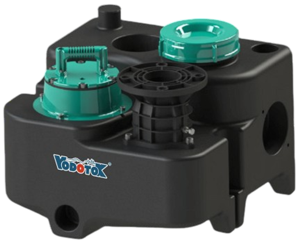 Насосная станция канализационная "Vodotok" модель КНС-ПМЧР-6м-12м³/ч-1,1кВт-60л