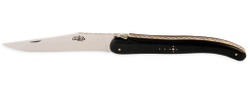 Carving set, Prestige Model (fork + knife), 21 cm, 2 s/s bolsters, shiny finish, Ebony handle