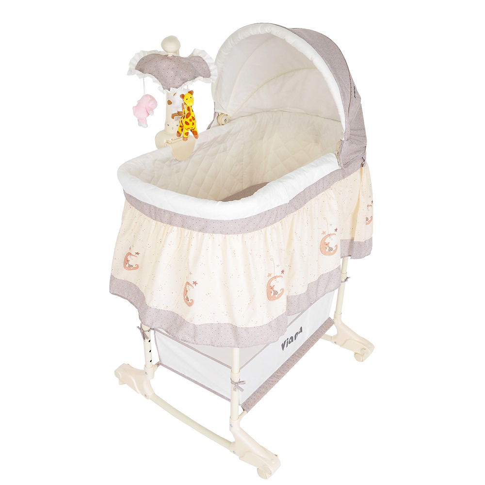 PITUSO Колыбель 3 в 1 Viana на колёсах Vanilla/ваниль