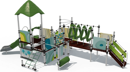 Детский городок «Мадейра» (комплектация 2, паттерн Papercut)