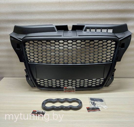 Решетка радиатора MATT BLACK RS-STYLE для Audi A3 8P