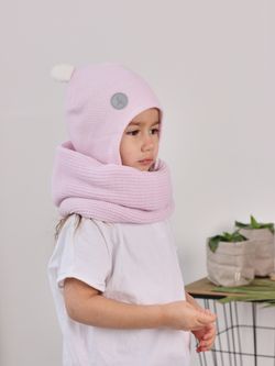 Шапка весенняя/осенняя вязаная ЛОРА (Безе)