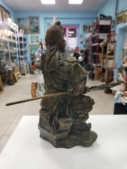 Статуэтка Гуань Гун Китай бронза