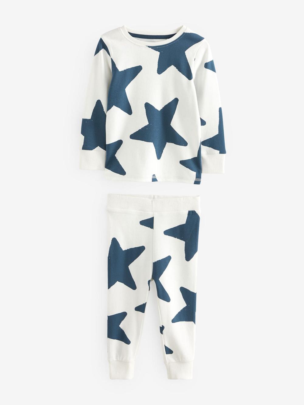 Пижама для мальчика Next 228-087, 3 шт., Молочный, Синий