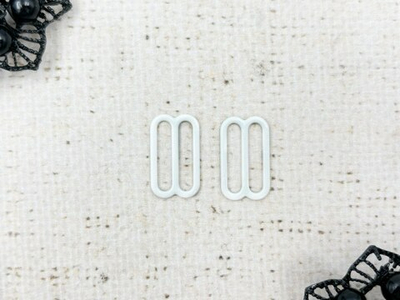 Регулятор для бюстгальтера металл, 1,9 см, белый